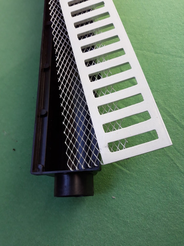 Ralo Linear 6x50 Em Alumínio Com Caixa Coletora E Tela Anti Insetos