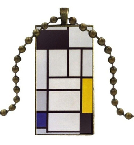 Collar/colgante Estilo Mondrian