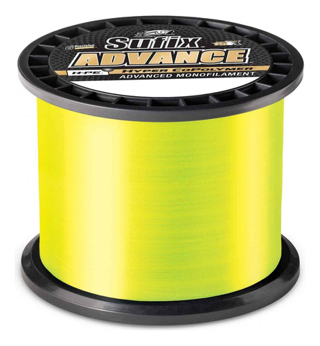 Advance Monofilamento 25 Lb Neon Lime - 1200 Yds