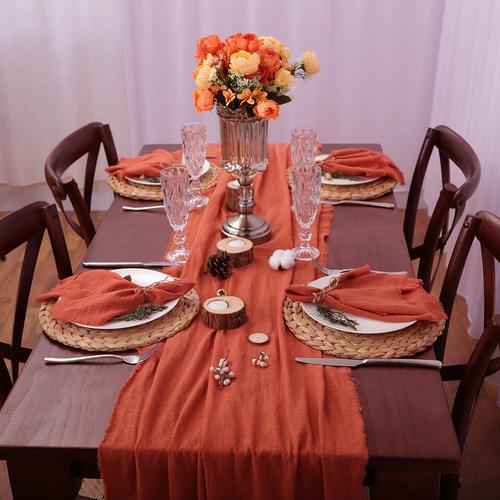 Mantel De Mesa, Mantel, Gasa, Algodón, Boda