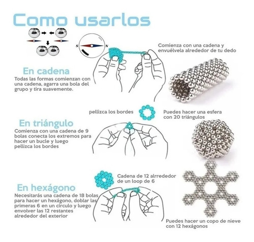 Neocube 216 5mm!!! Neodimio Buckyballs !! Precio Plata