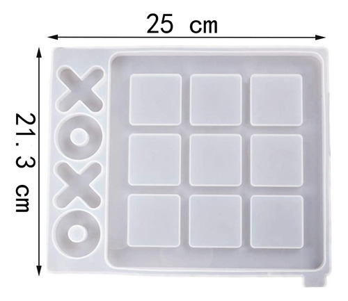Tablero De Juego Tic Tac Toe Molde De Resina De Silicona