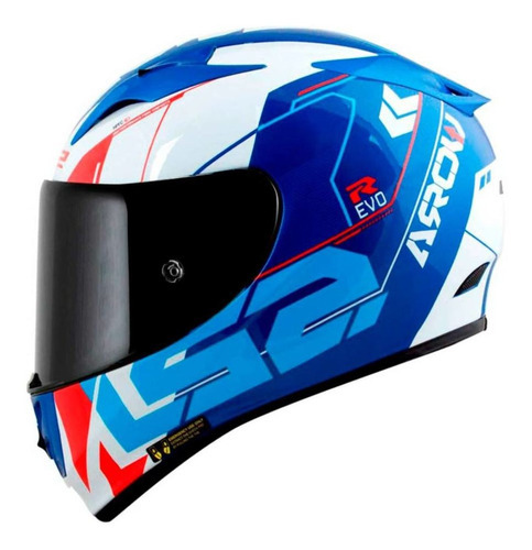 Casco Ls2 Ff323 Arrow R Techno, color blanco, talla 54