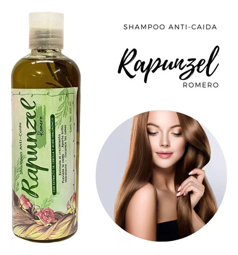 3 Pz Shampoo Rapunzel Romero Crecimiento