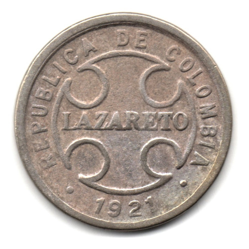 2 Centavos 1921 Lazareto