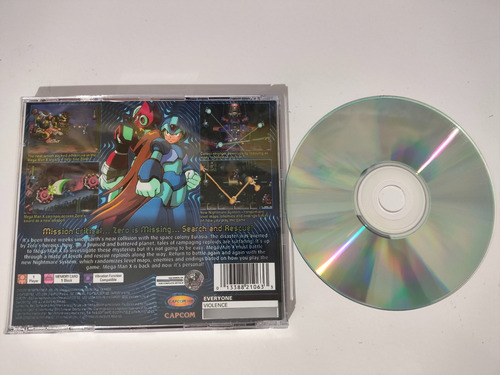 Mega Man X6 Playstation Midia Prata