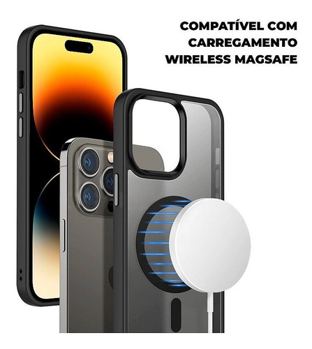 Capa Magsafe Para iPhone 12 - Preta - Gshield