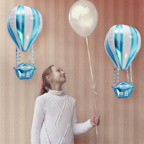 Paquete De Globos Aerostáticos De Helio Hot Foil, 4 Unidades