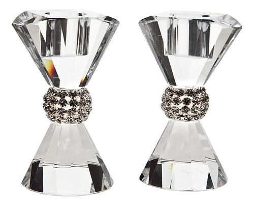 Godinger Desfile Bling Crystal Candelabro Set 2