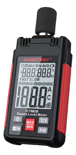 Decibelímetro Habotest Ht602b Portátil 130 Db Capa