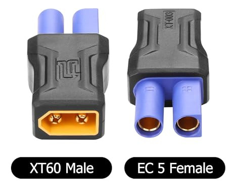Adaptadores Xt60 A Ec5 - Pack 2 Unidades Para Drones