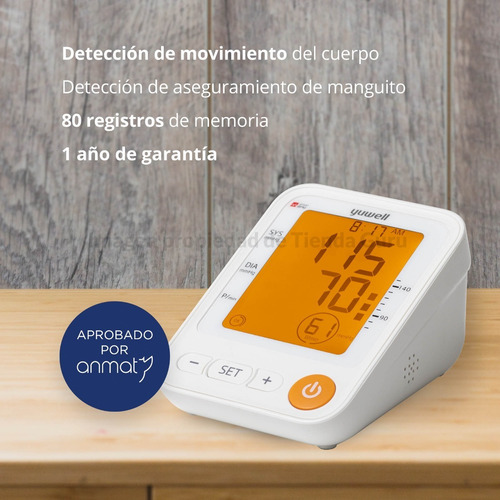 Imagen 6 de 7 de Tensiometro Digital Brazo Maverick Yuwell Funcion Voz Ye650d