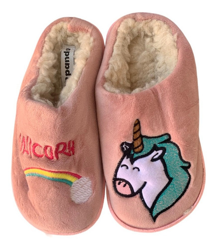 Pantufla Bordada Niños Con Abrigo T 27 - 34 Bottinno