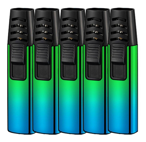 Antorchas Recargables De Gas, Mxbgg-005, 5 Pzas, Azul/verde