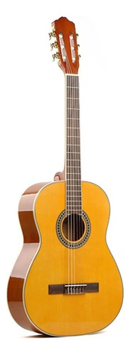 Guitarra Clásica Deviser Acústica L310 Cuerdas Nylon C/funda Color Yn-yellow Natural