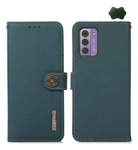 Funda De Teléfono Rfid Con Textura De Custer Verde Para Noki