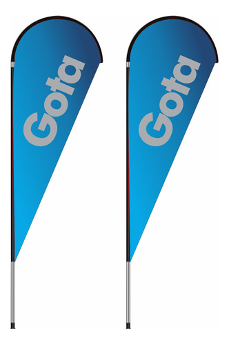 Banner Gota  - Fly Banner 1,9 Metros  Completo Con Estaca 