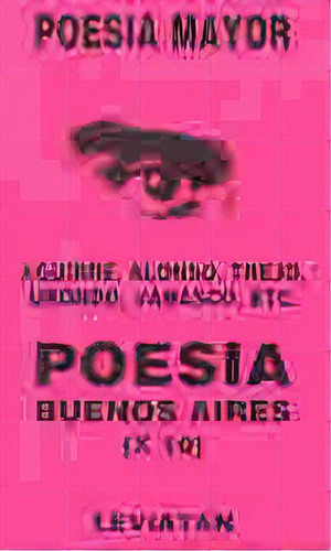 Poesia Buenos Aires (x 10), De Aa. Vv. Editorial Leviatán, Tapa Blanda, Edición 1 En Español