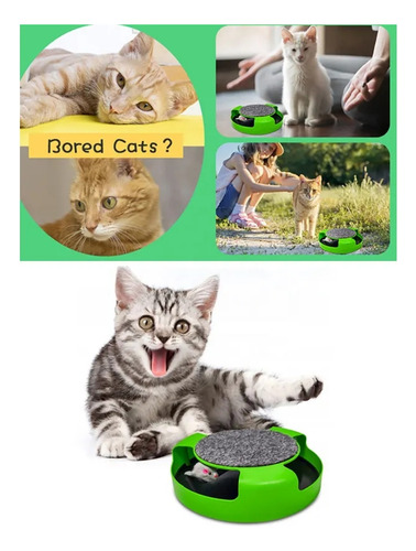 Imagen 5 de 8 de Juguete Gato Atrapa Ratón Juego Interactivo Para Mascota