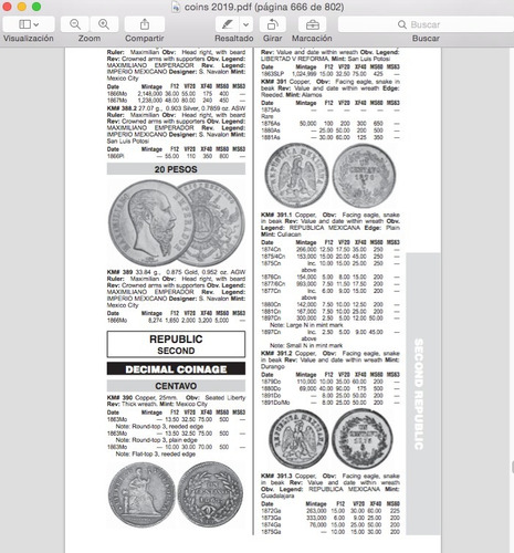 Imagen 4 de 5 de Moneda Catálogo 2019 North American Coins & Price Pdf