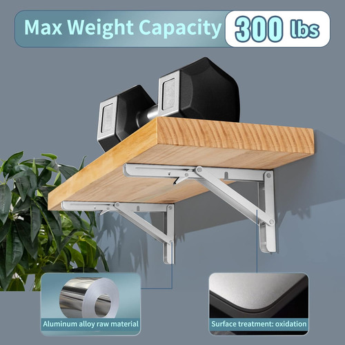Soporte Plegable De 20 Pulgadas, Carga Máxima De 450 L...