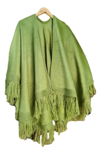 Poncho Ruana Abierta Verde