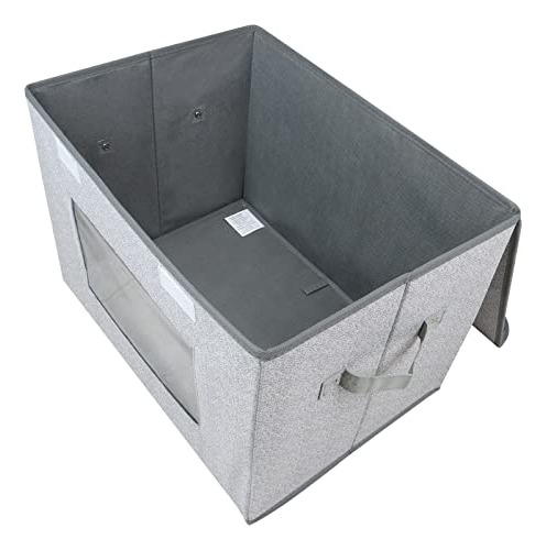 Juego De 2 Cubos Almacenamiento Plegables Grandes Con Tapas,
