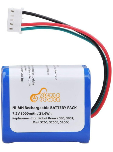 Bateria 7.2v 3000mah Para  Irobot  Braava 380 380t 390 390t 