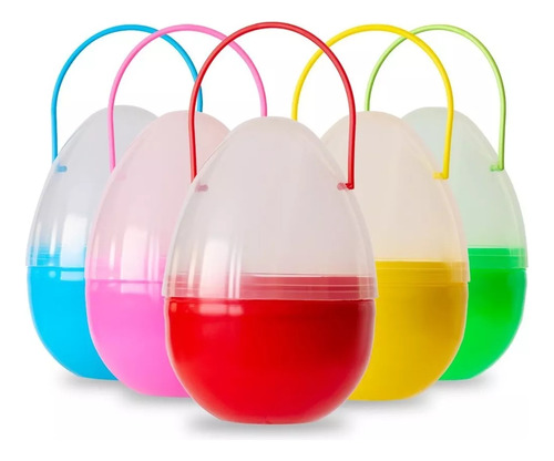 Dulceros Huevo Gigante De Plastico Kinder Sorpresa 21 Cm 5pz