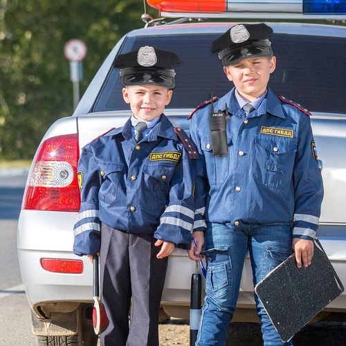 Juego De Rol De Policía Para Niños 5 Piezas Accesorios Color