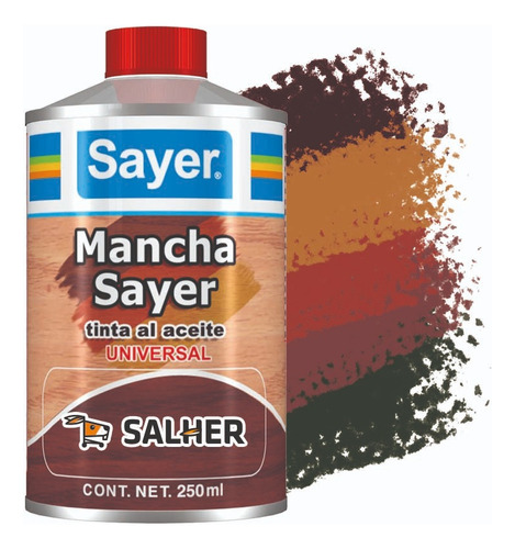 Tinta Mancha Universal Al Aceite Sayer 250 Ml Secado Rapido Color Chocolate Ts-6129