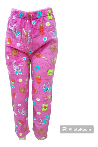 Pijama Para Dama Pantalón Peluche Cómodo