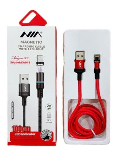 Cable De Carga Y Datos Nia iPhone Lightning Magnético Xa-019