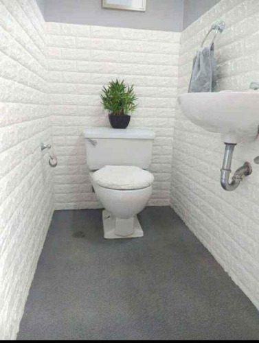 Imagen 4 de 5 de Papel Tapiz Blanco 3d Pegatinas De Pared Autoadhesivo Hogar