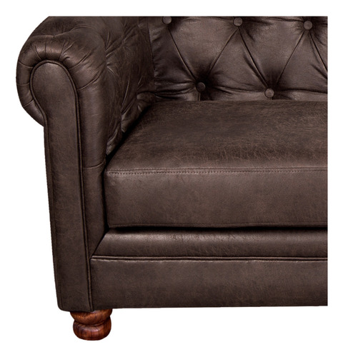 Sofa Florencia 3 Cuerpos Cuero Colorado - Latam Home