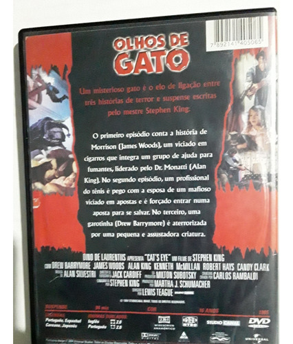 Olhos De Gato - 1985 - Dir. Lewis Teague - Dvd