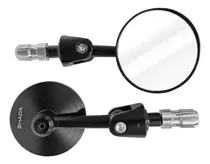 Comprar Juego Espejos Cafe Racer Redondos Bobber Negros Gaona Motos