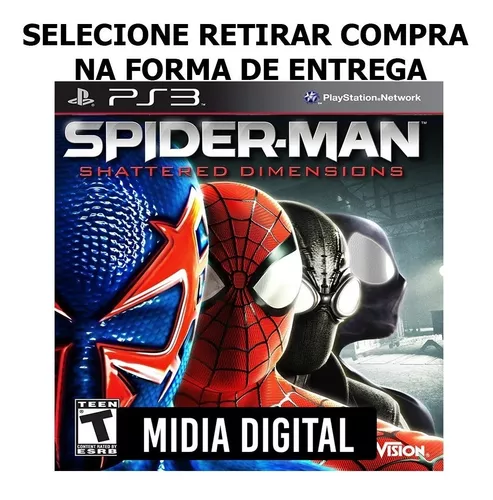 Spider Man Shattered Dimensions - Jogos Ps3 Psn