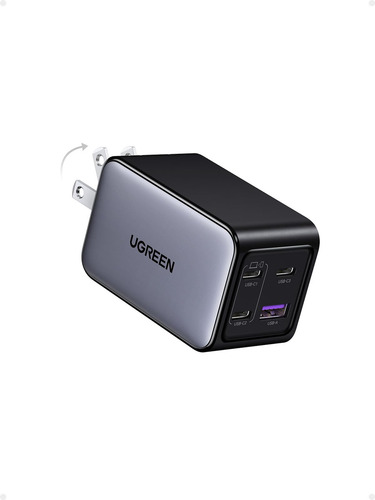 Ugreen 65w Cargador 4 Puertos Usb C Y Usb A, Nexode Gan Cargador Carga Rápido Compatible Con iPhone 16/15/14, Galaxy S24/s23, Macbook Pro/air, iPad Pro/air, Pixel 8, Steam Deck