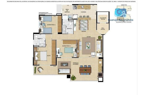 Imagem 9 de 30 de Apartamento À Venda, Praia Da Enseada, Guarujá. - Ap4467
