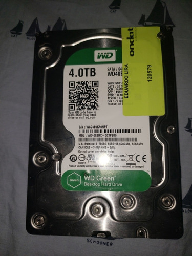 Disco Duro De 4tb Marca Wester Digital (Usado)