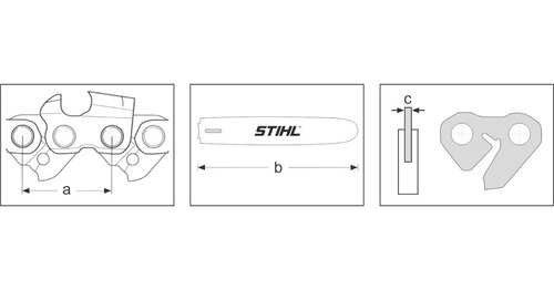 Imagen 2 de 8 de Cadena Para Motosierra Stihl 3/8 Picco Ms170 / Ms180