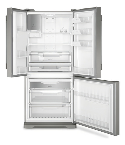 Geladeira com freezer inverter Electrolux Home Pro DM86X con capacidad de 538L 127V -inox