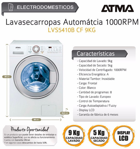 Imagen 2 de 5 de Service Lavarropas Atma Philco Siam Candy,generadores Electr