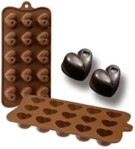 Comprar Molde Silicona Bombones Corazón Jabones Velas Gelatina Hielo