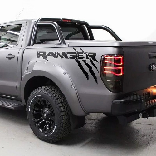 Imagem 3 de 4 de Kit Adesivo Ford Ranger Raptor Faixa Lateral