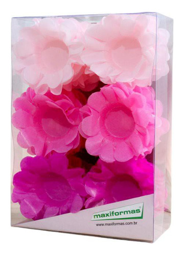 Forminha Para Doce - Donna 3 Tons Rosa- 40 Unid.