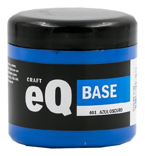 Base Acrílica Eqarte 200ml 401 Azul Oscuro