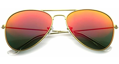 Zerouv - Gafas De Sol Aviator Con Lente Espejo