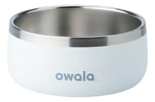 Pet Bowl Owala Stainless Steel - Termica 24oz / 710 Ml Cor Branco